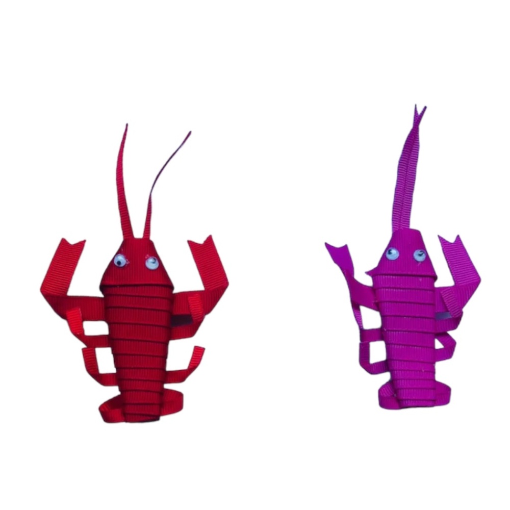 Summer lobster Hair Clips
